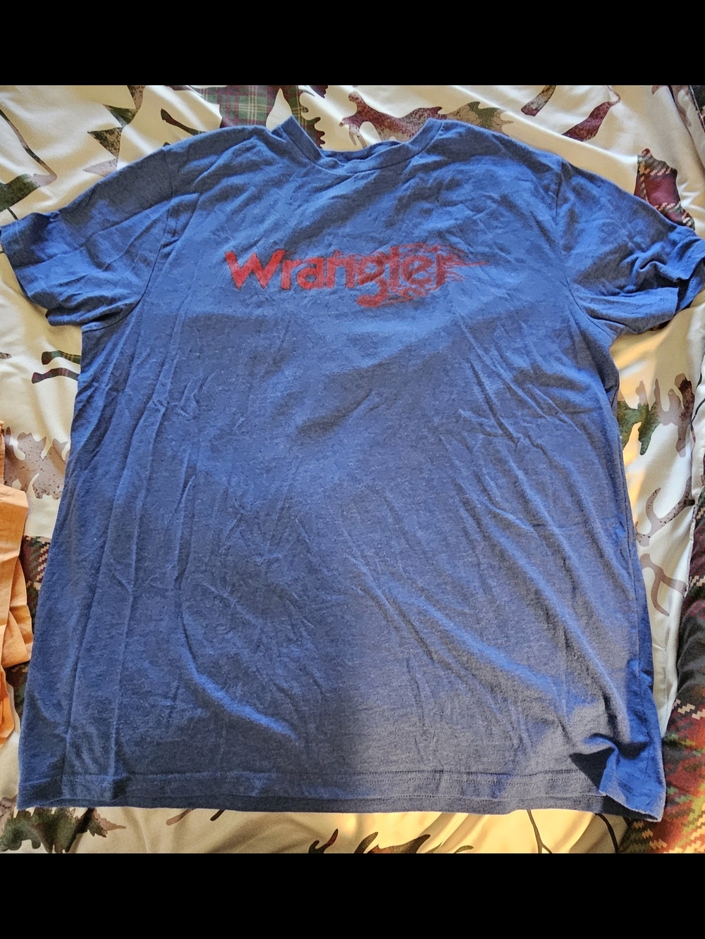 Wrangler Men's Blue Logo T-Shirt